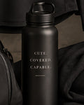 MGC Gym Water Bottle 750ml in matte black