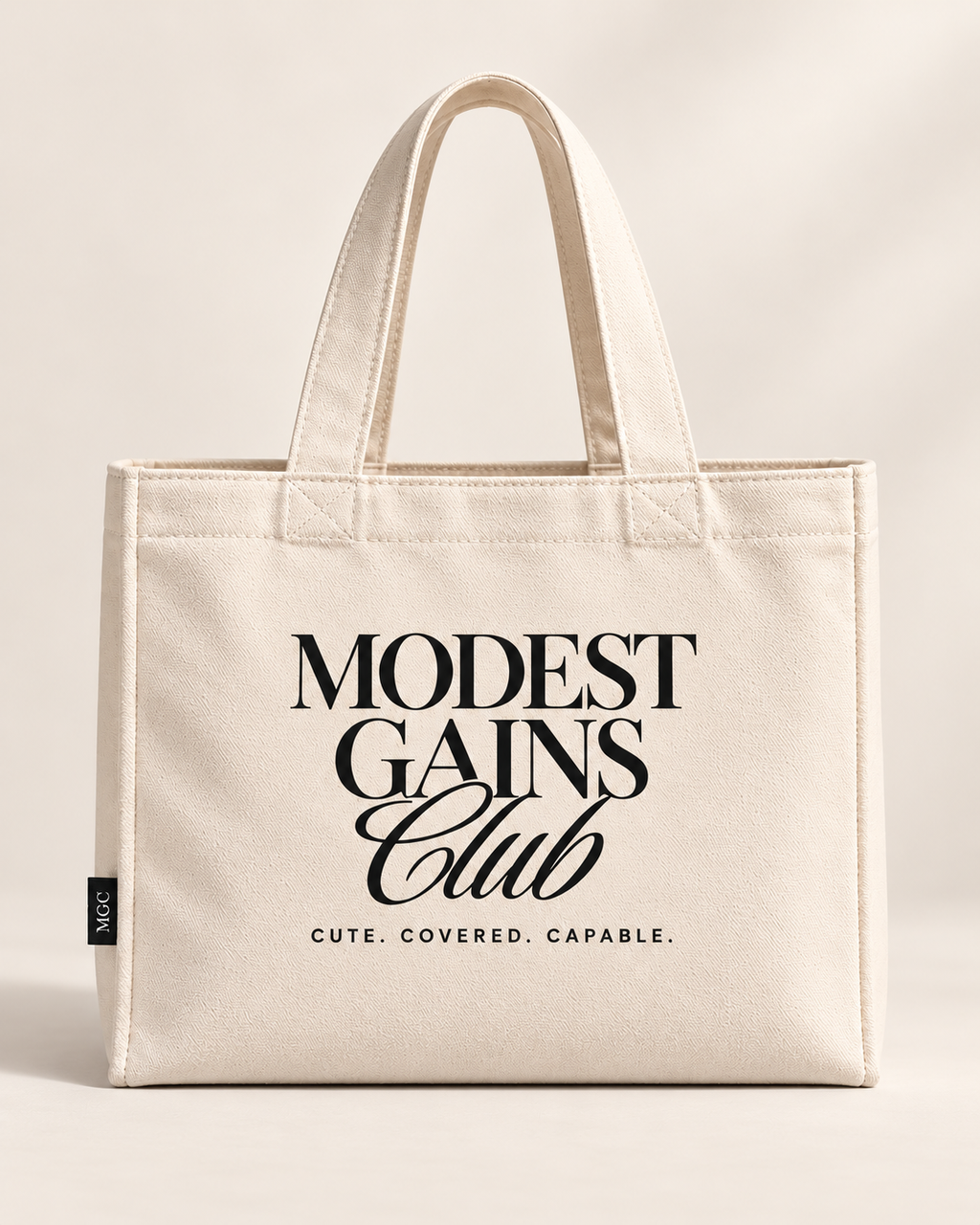 Everyday Canvas Tote — Cream