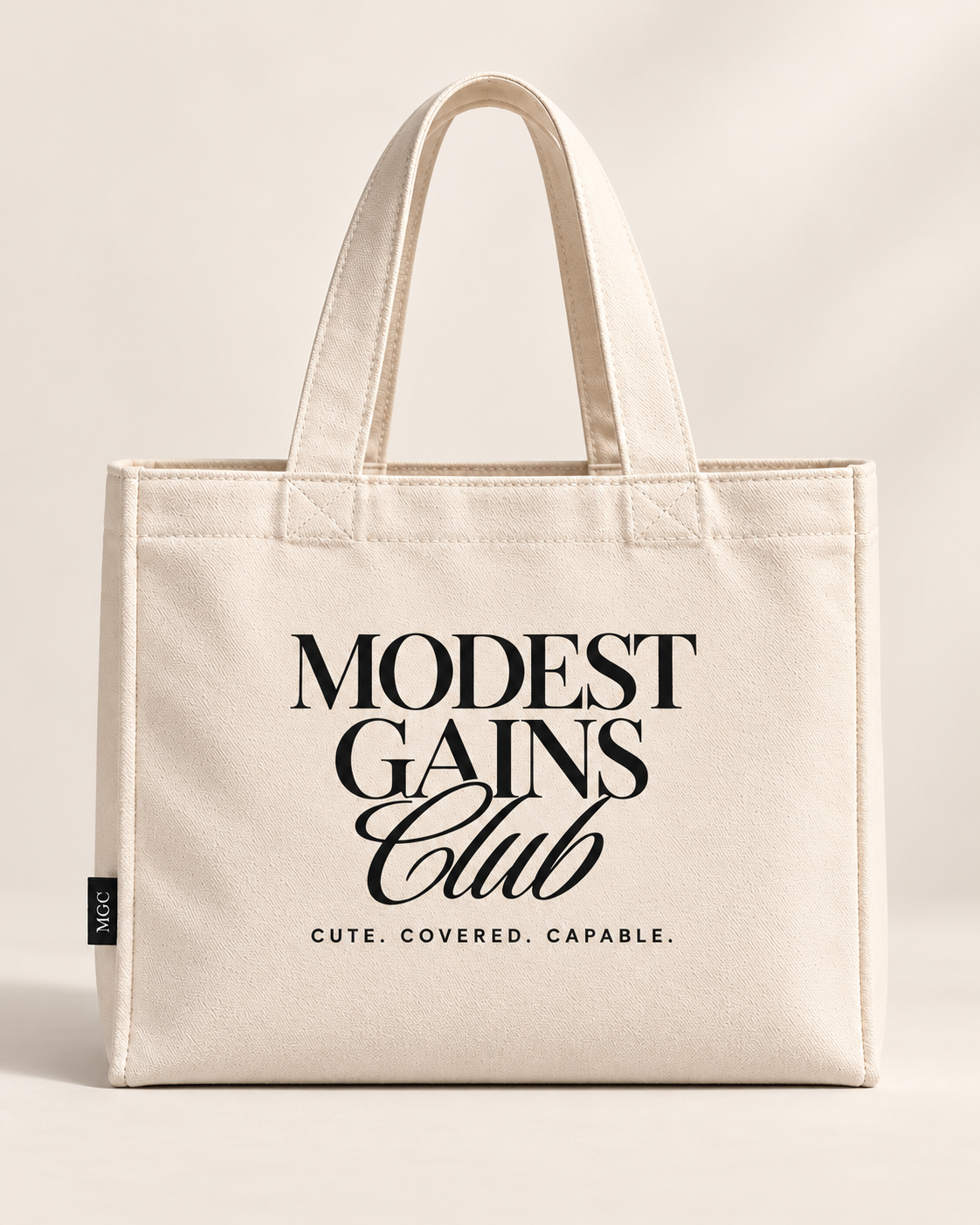 Everyday Canvas Tote — Cream